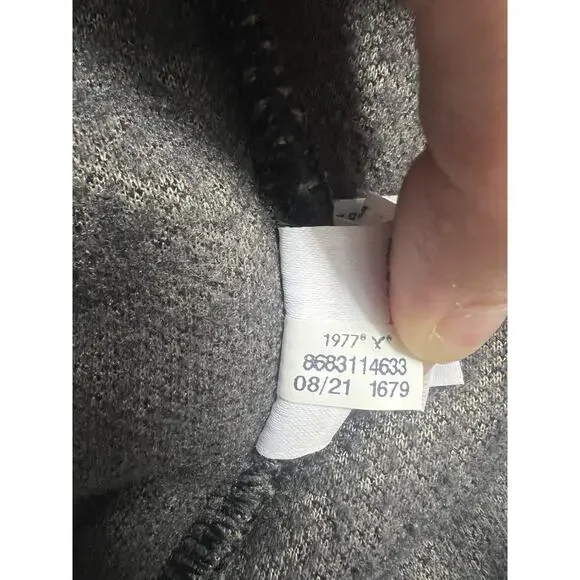 American Eagle Size M Oversized Boxy Teddy Sherpa Sweatshirt Crop Dark Gray - Picture 9 of 10